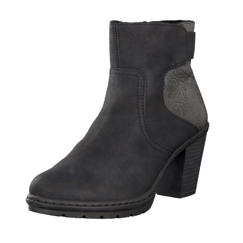 Botins Rieker Y1560-00 Para Mulher - Pretas